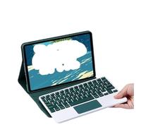 JiuRui Accessori, Custodia protettiva Per tablet con rivestimento in silicone staccabile della tastiera adatta Per Redmi Pad SE-11 pollici 2023/2025 universale(Dark green touch keyboard)