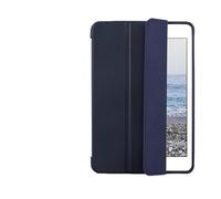 JiuRui Accessori, Triple Foldable Silicone Protective Cover, TPU+PU Leather Case Suitable for iPad Pro 13 inch 2024(Blu)