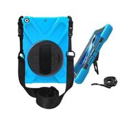 JiuRui Accessori, Wristband/shoulder Strap Anti Drop Protective Shell Case Suitable for iPad Mini 7/6-8.3 inches(Sky Blue+Strap)