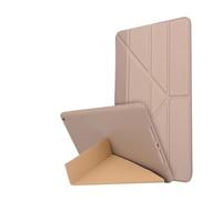 JiuRui Accessori, Y-fold Foldable Bracket Cover, TPU Soft Silicone Shell Suitable for iPad Air 13 inches 2024(Golden)