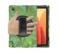 JiuRui Custodie e Cover, 360 Rotating Kickstand Case, Shoulder Strap Shockproof Back Cover compatible with Samsung Galaxy Tab A7 10.4 inch 2020 SM-T500/T505(Camouflage)
