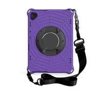 JiuRui Custodie e Cover, Colorful Silicone Strap Case, Rotating PC Anti-fall Protective Cover compatible with Lenovo Tab P10 X705 M10 HD2 TB-X605/FHD PLUS X606F/X(Grigio,TB-X605FC TB-X605LC)