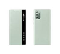 JiuRui Custodie e Cover Custodia con funzione Smart Chip e funzione Sleep/Awake, con funzione di risposta senza ribaltamento, Per Samsung Galaxy Note 20 Ultra/Note 20(Verde,NOTE 20)