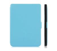 JiuRui Custodie e Cover, Custodia ultra sottile in pelle PU, custodia protettiva for eBook compatibile con Kobo Clara Clear HD da 6 pollici(Blu)