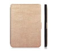 JiuRui Custodie e Cover, Custodia ultra sottile in pelle PU, custodia protettiva for eBook compatibile con Kobo Clara Clear HD da 6 pollici(Oro)