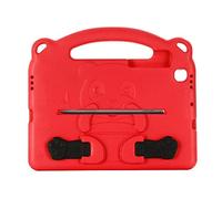 JiuRui Custodie e Cover, Cute Panda Design EVA Stand Cover compatible with Samsung Galaxy Tab S6 Lite 10.4 inch 2020 SM-P610 SM-P615(Rosso)