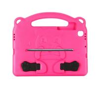 JiuRui Custodie e Cover, Cute Panda Design EVA Stand Cover compatible with Samsung Galaxy Tab S6 Lite 10.4 inch 2020 SM-P610 SM-P615(Rose red)