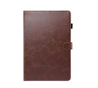 JiuRui Custodie e Cover, PU Leather Case Sleep/Week Stand Flip Back Cover compatible with Samsung Galaxy Tab A7 10.4 2020 T500 T505(Dark Brown)
