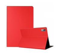 JiuRui Custodie e Cover, PU Leather Frivolity Flap Tablet Cover compatible with Lenovo Tab P11 Pro J706 2020 Plus 2021 J706F(Rosso,2021 P11 Pro J716)