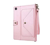 JiuRui Custodie e Cover, Shoulder Strap Envelope Multi-function Handheld Leather Case compatible with Lenovo Tab M10 Plus 10.1/10.3 inch/Xiaoxin Pad 11 J606F(Rose Gold,Tab M10 10.1 HD 2020 X306X)