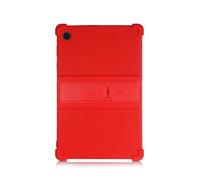JiuRui Custodie e Cover, Soft Silicone+ PC Case, Shockproof Stand Holder Cover compatible with Lenovo Tab M10 /Plus/Pro 10.3 P11 Pro(Rosso,P11 Pro)