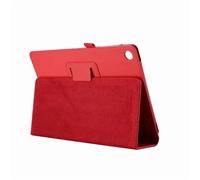 JiuRui Custodie e Cover, Tablet PU Leather Case Auto Wake-up/Sleep Stand Cover compatible with Lenovo Tab M10 Plus FHD X606/2nd Gen TB-X306X x306f(Rosso,E10 10.1 TAB-X104)