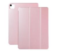 JiuRui Custodie e Cover, Tri-Folding Flip Leather Case, Pen Slot Double-sided Clip Magnetic Protective Cover compatible with iPad Pro 12.9 inch/Pro 11 inch 2020(Rose Gold,Pro 12.9 inch)