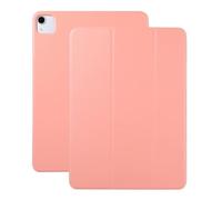 JiuRui Custodie e Cover, Tri-Folding Flip Leather Case, Pen Slot Double-sided Clip Magnetic Protective Cover compatible with iPad Pro 12.9 inch/Pro 11 inch 2020(Rose,Pro 11 inch)