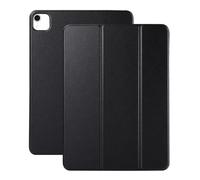 JiuRui Custodie e Cover, Tri-Folding Flip Leather Case, Pen Slot Double-sided Clip Magnetic Protective Cover compatible with iPad Pro 12.9 inch/Pro 11 inch 2020(Nero,Pro 12.9 inch)