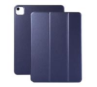 JiuRui Custodie e Cover, Tri-Folding Flip Leather Case, Pen Slot Double-sided Clip Magnetic Protective Cover compatible with iPad Pro 12.9 inch/Pro 11 inch 2020(Blu scuro,Pro 12.9 inch)