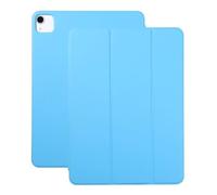 JiuRui Custodie e Cover, Tri-Folding Flip Leather Case, Pen Slot Double-sided Clip Magnetic Protective Cover compatible with iPad Pro 12.9 inch/Pro 11 inch 2020(Sky-blue,Pro 12.9 inch)