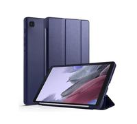JiuRui Custodie e Cover, Trifold Flip Tablet Cover Soft TPU Inner Shell compatible with Samsung Galaxy Tab A7 SM-T500 T505 / Lite 2021 SM-T220 T225(Blu scuro,Tab A7 10.4 2020)