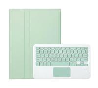 JiuRui tablet Accessori, Cover con tastiera touch staccabile, custodia protettiva in pelle flip compatibile con Lenovo M10 3a generazione da 10,1 pollici TB-328FU(Mint green)
