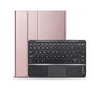 JiuRui tablet Accessori, Custodia con tastiera touchpad magica rimovibile, custodia in similpelle Per PC compatibile con Lenovo Tab P11 da 11 pollici (TB-J606F)(Rose Gold with Black keyboard)