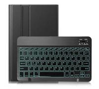 JiuRui tablet Accessori, Custodia in pelle PU ultra sottile con tastiera retroilluminata staccabile compatibile con Lenovo Tab Pro P11 da 11 pollici TB-J606F(Nero)