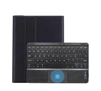 JiuRui tablet Accessori, Custodia in similpelle con tastiera touchpad e slot Per penna, custodia con supporto a ribalta compatibile con Samsung Galaxy Tab A7 10.4 pollici SM-T500/T505(Nero)