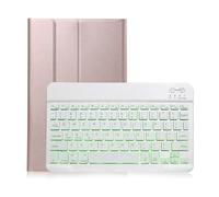 JiuRui tablet Accessori, Custodia in similpelle ultrasottile con tastiera retroilluminata staccabile compatibile con Lenovo Tab Pro P11 da 11,5 pollici TB-XJ706F(Rose)