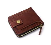 Jiusely Portafoglio da uomo, porta carte di credito, portafogli da uomo con blocco RFID, portafogli da uomo, porta carte e organizer per denaro da uomo con tasca portamonete con cerniera, Colore