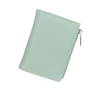 Jiusely Portafoglio portamonete da donna, piccolo portamonete in pelle con cerniera, portamonete da donna, compatto portafoglio bifold da donna, porta carte di credito con slot per schede multiple,