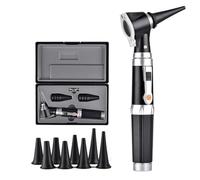 Jiusion 3X Otoscopio con LED, lente d'ingrandimento portatile per controllo dell'orecchio con 8 tappi e 1 custodia per dottore infermiera adulto bambino cane gatto animale domestico