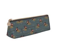 JIUTY Astuccio scolastico con rondine di fienile in grafite, astuccio piccolo con cerniera per matite, penne, pennarelli, trucchi, monete, bianco, Taglia unica, Organizer per borse
