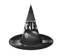 JIUTY Love Font Printing 2 Piece Cosplay Witch Cap Halloween Party Cappello, Strega Costume Accessorio per Halloween Party