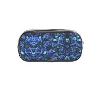 JIUTY Many Blue Roses elegante astuccio trasparente con cerniera liscia, astuccio multiuso per cancelleria per scuola e ufficio