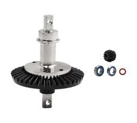 Jiuvaso 1/10 RC Car Differenziale Ingranaggio Anello Pignone Heavy Duty Manutenzione Compatta Componenti di Ricambio Parte di Aggiornamento perper 4WD -01, Ingranaggio Posteriore