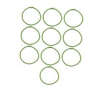 Jiuvaso 10 Pezzi di Corda Elastica per Trampolino, Accessori per Trampolino, Cinghie di Fissaggio da 8 mm, Corda Elastica di Ricambio per Trampolino Fitness, Verde