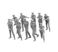 Jiuvaso 10 Pezzi Modelli di Soldati Layout Diorama Scenario Diorama Miniature Persone Figurine per Micro Paesaggio Fai da Te Scena Tavolo di Sabbia, 3 Cm