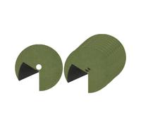 Jiuvaso 10 Pezzi Tappetini barriera per Prato Tappetino Protettivo per Alberi Facile da Usare Anello pacciamatura Copertura per Piante per Giardino, Black Green S