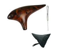 Jiuvaso 12 buche ocarinas tono puro con le dita del libro Musical Strument Strumento Ocarina per adulti per ragazzi principianti, Giallo