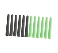Jiuvaso 12 Pezzi di Manicotti in Schiuma per di Recinzione per, Imbottitura Leggera da 15,75" di Ricambio per Letto da Salto con Tubo, 6 Verde 6 Nero