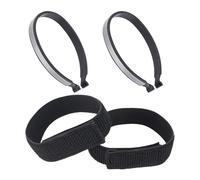 Jiuvaso 2x Clip per pantaloni da ciclismo, Clip per pantaloni, riflettenti per polsini delle gambe dei pantaloni, per biciclette, Fascia per caviglia per la, Argento