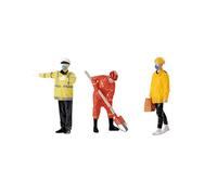 Jiuvaso 3 Pezzi 1:32 Figure Umane Tiny People Model, Modellismo Ferroviario, Figurine Umane Mini Modelli di Treni Architettonico, Stile a