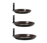 Jiuvaso 3X Mangiatoia per Uccelli da Parete, Resistente alle intemperie, Vasca per Uccelli, Vassoio per Acqua, per Recinzione Esterna, Giardino, palo in