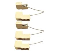 Jiuvaso 5 Pezzi Di Base per Lampada R7s, Portalampada in Ceramica, Adattatore per Lampade Alogene R7s, Lampade a Ioduri Metallici, Ottimi per Forni E Grill, Offrendo Resistenza Al Calore E Durata