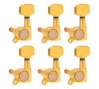 Jiuvaso 6x piroli di accordatura per chitarra elettrica, meccaniche di ricambio resistenti all'usura, accordatori sigillati per esercitarsi, 6 Sinistra