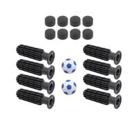 Jiuvaso 8 Pezzi Table Football Hands Hands Components, Non Slip, Facile da installare Accessori per Il Calcio da Calcio Manici di Palla, Palloni Azzurri
