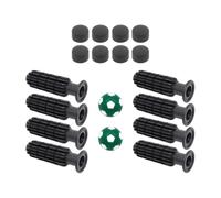 Jiuvaso 8 Pezzi Table Football Hands Hands Components, Non Slip, Facile da installare Accessori per Il Calcio da Calcio Manici di Palla, Football Verdi