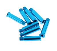 Jiuvaso 8 Pezzi Viti Assi Pattini Roller Bulloni Pattini Spilli Pattini Roller Ruota Pattini Inline Realizzati in Alluminio Leggero Adatti per Pattinatori, Blu, 34 mm