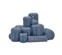 Jiuvaso Accessori per Giochi da Tavolo in Miniatura con barile impilabile, Decorazioni per Layout, Modelli di architettura paesaggistica per wargame, per