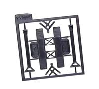 Jiuvaso Accessori per Scene di Garage in 1/64, per Esposizione, assemblaggio Fai da Te, Decorazioni per Scene di Auto da Garage, Oggetti di Scena, Sollevatore a Due Colonne