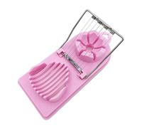 Jiuvaso Affettatrice per Uova, affettatrice per Fragole, Professionale, 2 modalità di Taglio, tagliauova in Filo di Acciaio Inossidabile per Verdure, Uso, Rosa